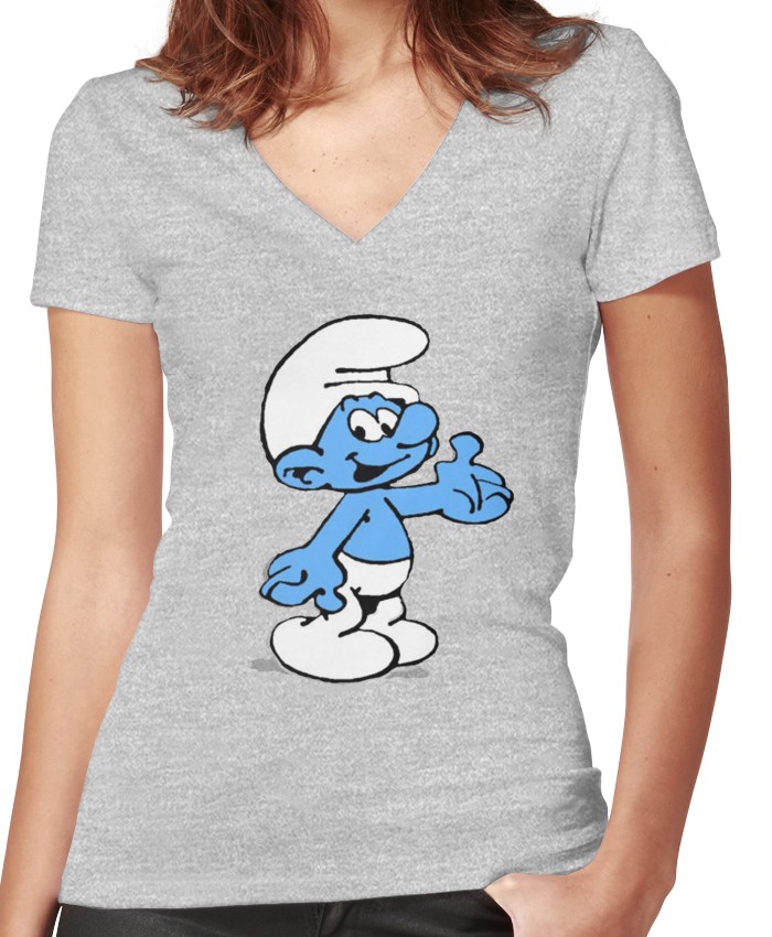 spaced out smurf t shirt