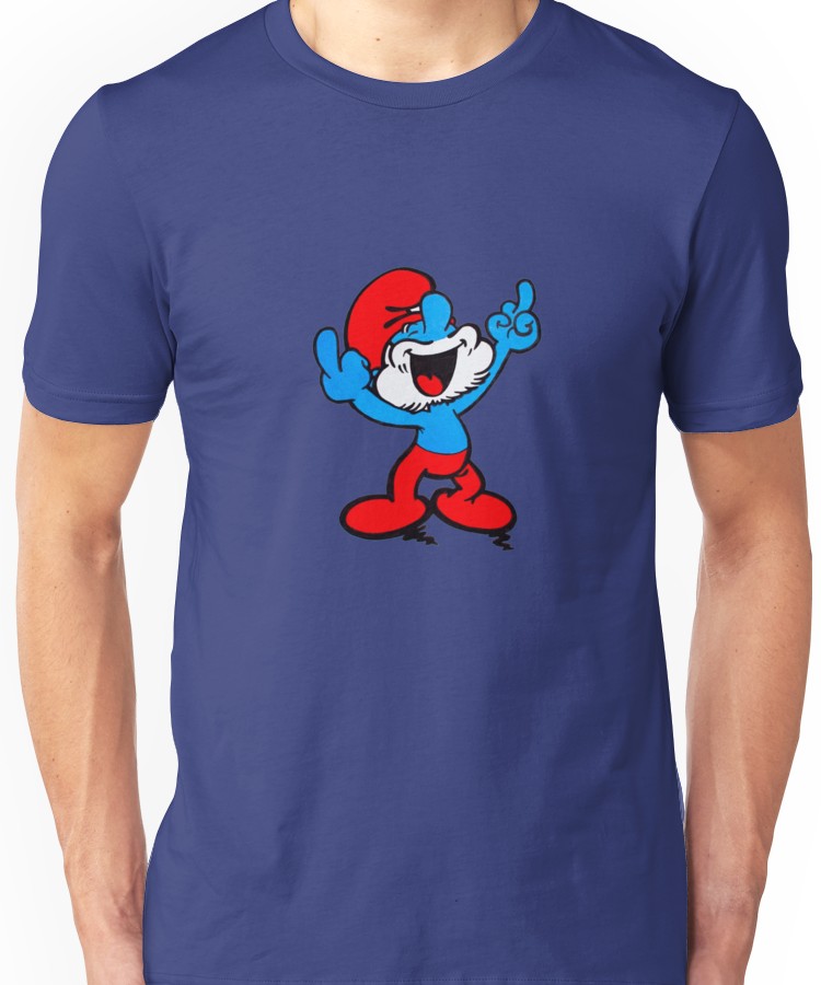 smurf birthday shirt