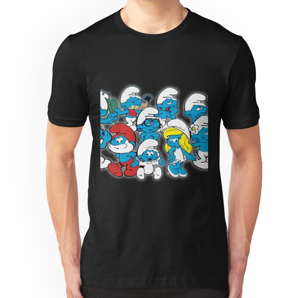 smurf birthday shirt